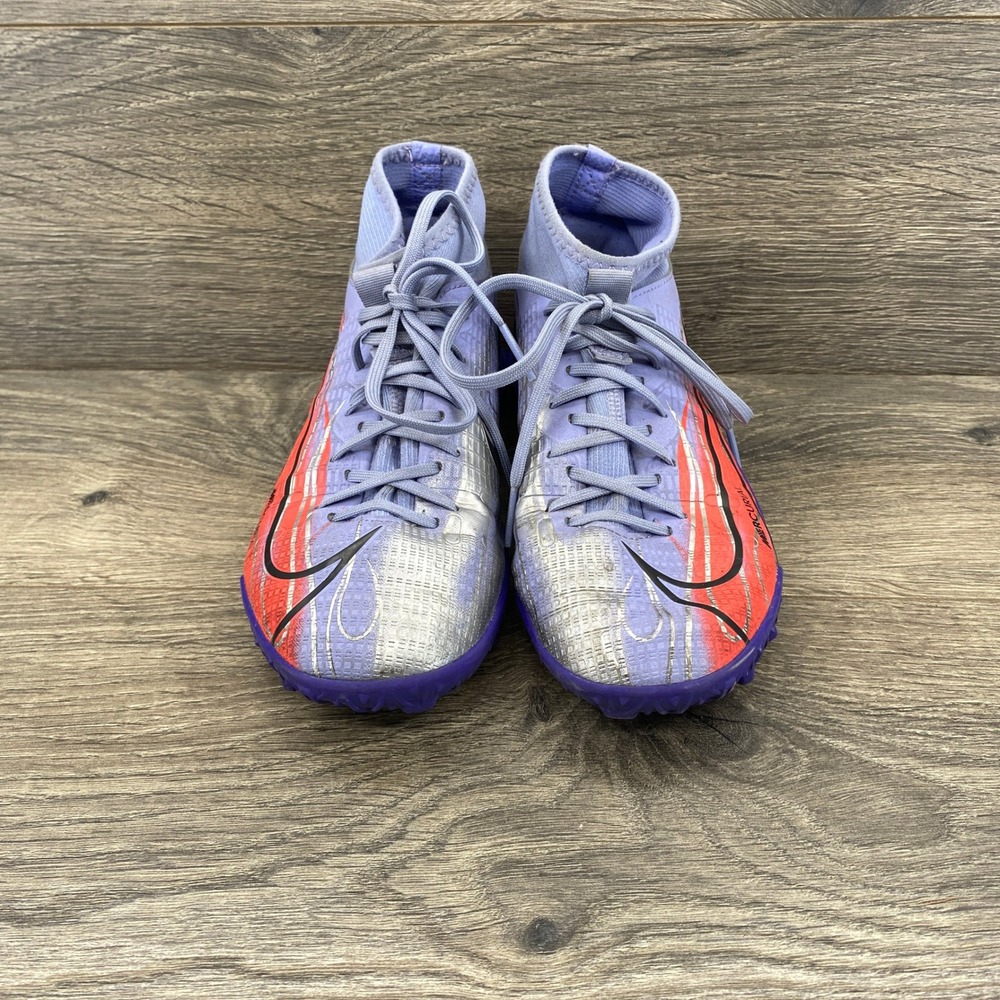 Nike Mercurial Superfly 8 Academy Turf KM Kids Size 3.5Y Purple Soccer DB0935 - Picture 7 of 9